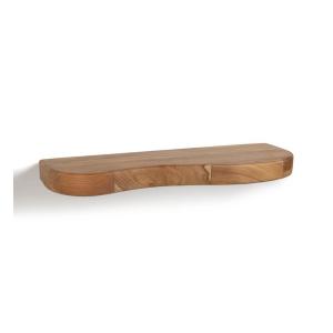 Table flottante irrégulière en bois beige L 100 cm