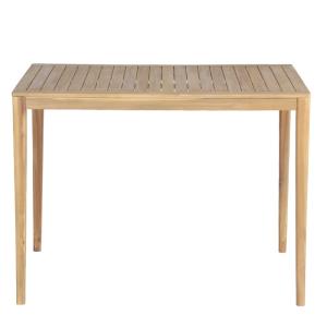 Table haute 140x90x105 cm en bois d'acacia  blanchi