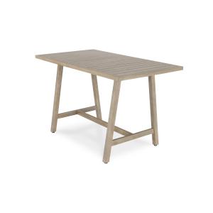 Table haute bar en bois d'acacia