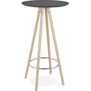Table haute Bois Hêtre Noir