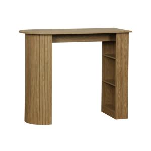 Table haute de cuisine 3 étagères décor bois naturel