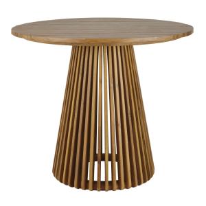 Table haute de jardin professionnelle ronde en acacia massi…
