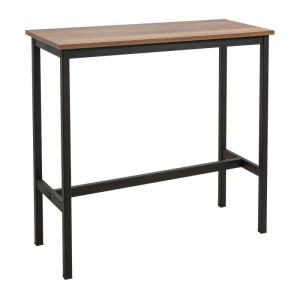 Table haute en aggloméré et métal 100 x 40 x 90 cm mola bla…