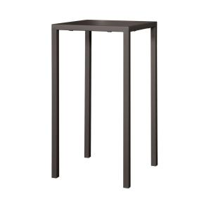 Table haute en métal anthracite 60x60 cm, empilable