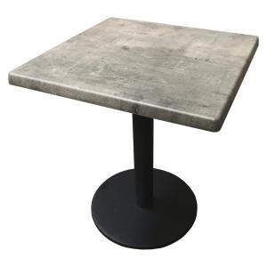 Table haute plateau 60 cm gris