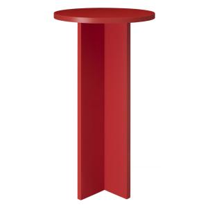 Table haute ronde 60 cm rouge flamme