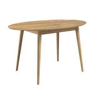 Table ovale 4 personnes en bois clair 130 cm