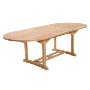 Table ovale extensible 180/240 cm en teck - GARDENA