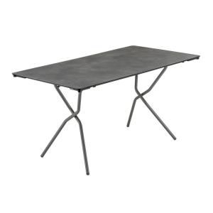 Table pliante en hpl acier gris L79xl139xH73