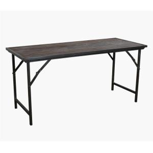 Table pliante marron