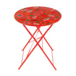 Table pliante  rouge acier 0 x 0 x 71 cm