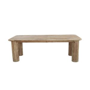 Table rectangle en teck recyclé