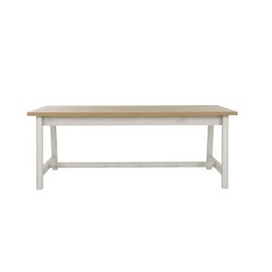 Table rectangle extensible effet bois chêne blanchi 812 cou…