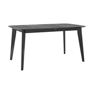 Table rectangulaire 4/6 personnes extensible en bois noir 1…