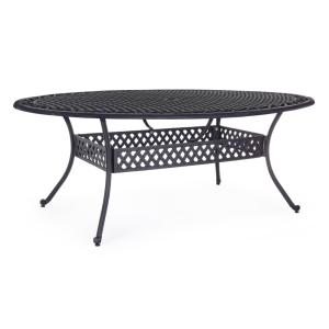 Table rectangulaire en aluminium anthracite 200x150 cm
