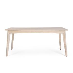 Table rectangulaire en bois blanchi L173