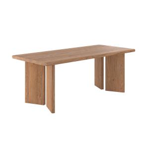 Table rectangulaire en bois d'orme 8 personnes