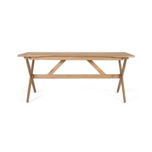 Table rectangulaire en bois de mindi massif fabriqué à la m…