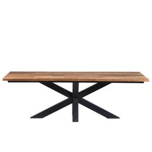 Table rectangulaire en bois et métal L200