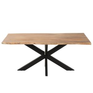 Table rectangulaire en bois massif 8 personnes L180 acacia