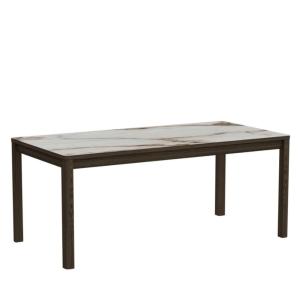 Table rectangulaire en céramique et chêne fumé 6 places L18…