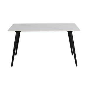 Table rectangulaire en céramique L140 6 personnes blanc