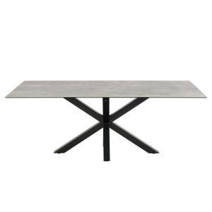 Table rectangulaire en céramique L200 gris très clair