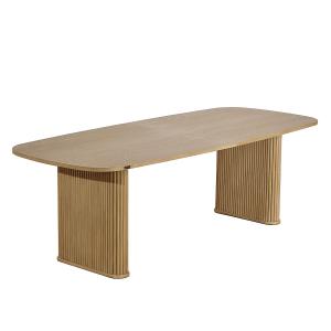 Table rectangulaire en chêne 8/10 couverts teinte claire