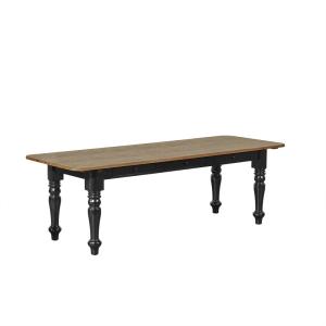 Table rectangulaire en chêne 8 couverts noire