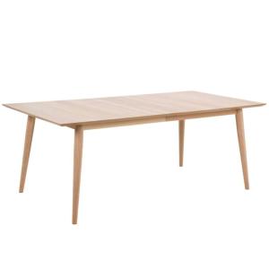 Table rectangulaire en chêne blanchi 8 couverts L200