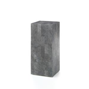 Table rectangulaire en pierre grise, 35x35 cm, hauteur 80 cm