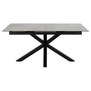 Table rectangulaire extensible en céramique L168/210 gris c…