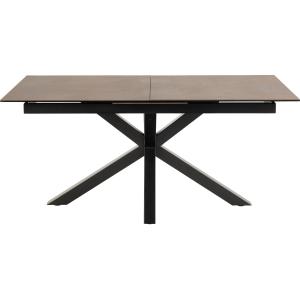 Table rectangulaire extensible en céramique L168/210 marron