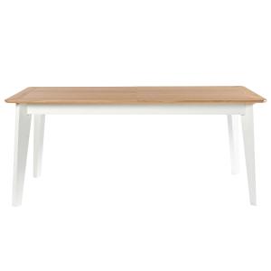Table rectangulaire extensible en chêne L180/260