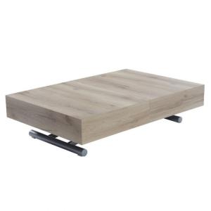 Table relevable extensible en panneau de particules effet b…