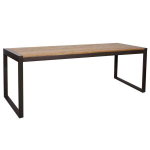 Table repas 180 cm en bois massif clair