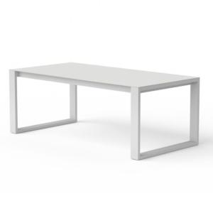Table repas blanche plateau céramique