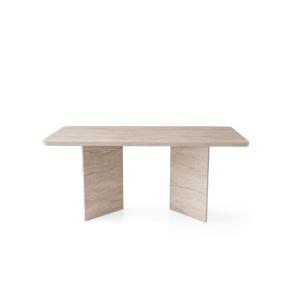 Table repas en bois beige 180 x 90 x 77 cm