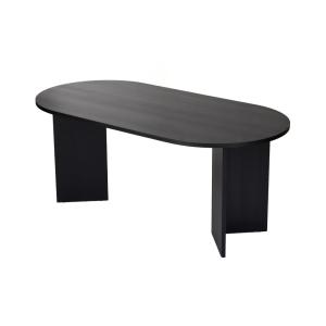 Table repas en bois noir 180 x 89 x 75 cm