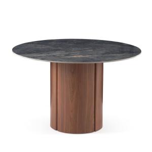 Table ronde 120 diam. avec plateau en céramique