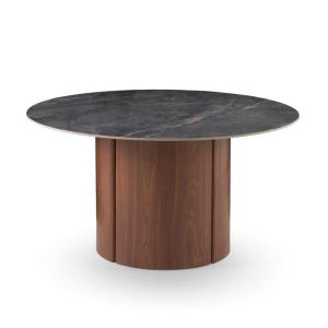 Table ronde 140 diam. avec plateau en céramique