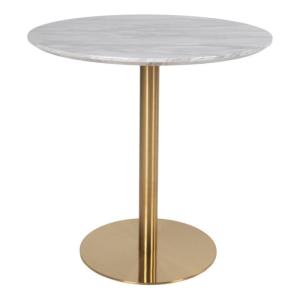 Table ronde 90cm aspect marbre pied doré SIENNA doré 90x90x…