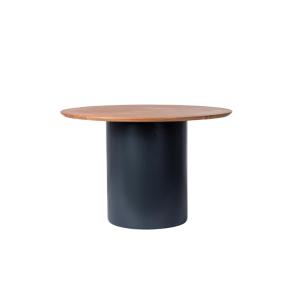 Table ronde contemporaine D115 4 places en acacia bleu fonc…