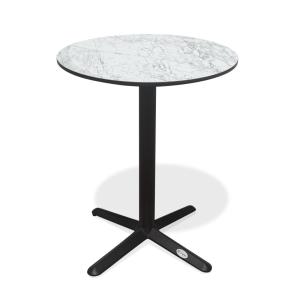 Table ronde de jardin en acier et plateau HPL