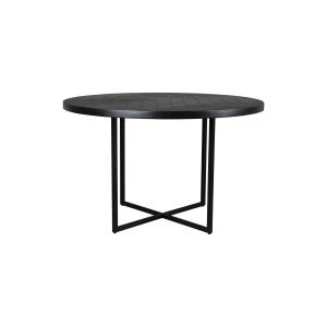 Table ronde de repas en bois noir 120'