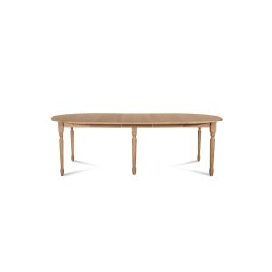 Table ronde en bois 6 pieds tournés D105   3 rallonges bois…