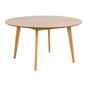 Table ronde en bois 8 places D140 chêne