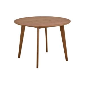 Table ronde en bois D105 noyer 4 places