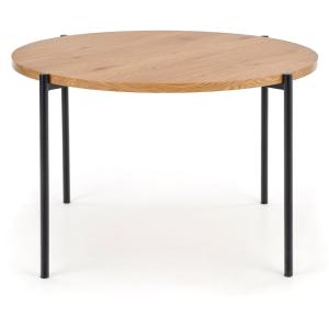 Table ronde en chêne pour 4 personnes 120x76 cm