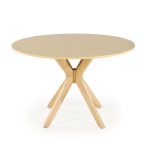 Table ronde en chêne pour 4 personnes 120x77 cm